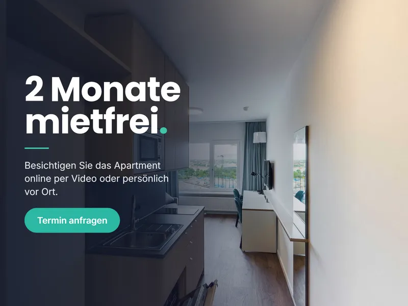 Möbliertes Studio-Apartment mit Padel, Fitnessstudio, Dachterrasse & mehr — photo 1